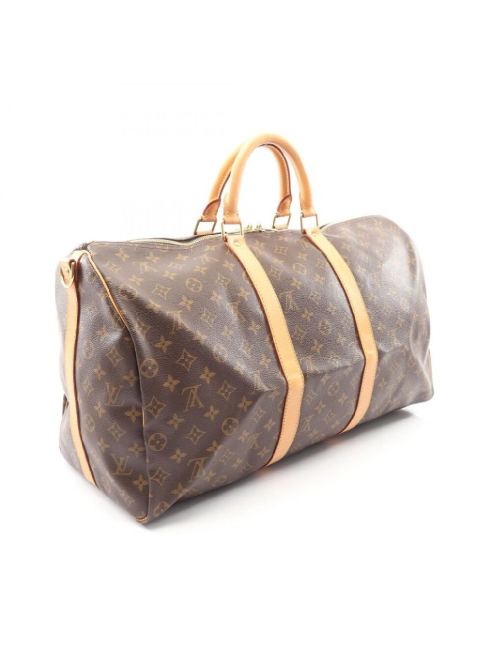 Louis Vuitton Boston Bag Keepall Bandouliere 50 2-Way Canvas Leather - Picture 2 of 9